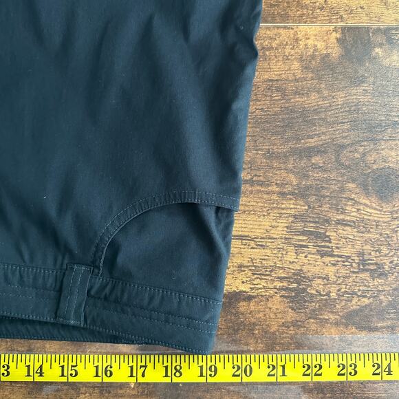 Eddie Bauer Tech Capri Pants 16 Black Stretch Mountain Hiking Gorpcore NWOT - Picture 4 of 9